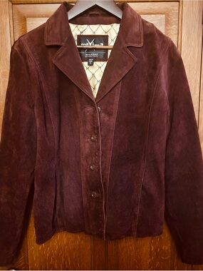 Wilson’s M. Julian Women’s Brown Suede Leather Blazer Jacket